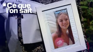 Un portrait de Lina exposée dans le village de Saint-Blaise-La-Roche, dans l'est de la France, le 30 juillet 2024.