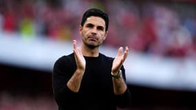 Mikel Arteta lors d'Arsenal-Everton, le 19 mai 2024.
