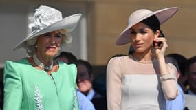Meghan et Camilla en 2018 à Buckingham.