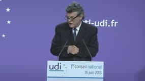 Jean-Louis Borloo, président de l'UDI, lors du premier Conseil national du parti le 15 juin dernier.