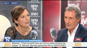 Emmanuelle Ménard face à Jean-Jacques Bourdin en direct