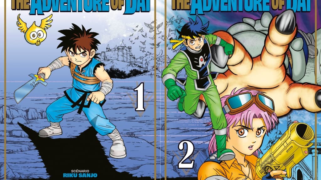 Les couvertures des deux premiers tomes du manga "Dragon Quest" Les couvertures des deux premiers tomes du manga "Dragon Quest"