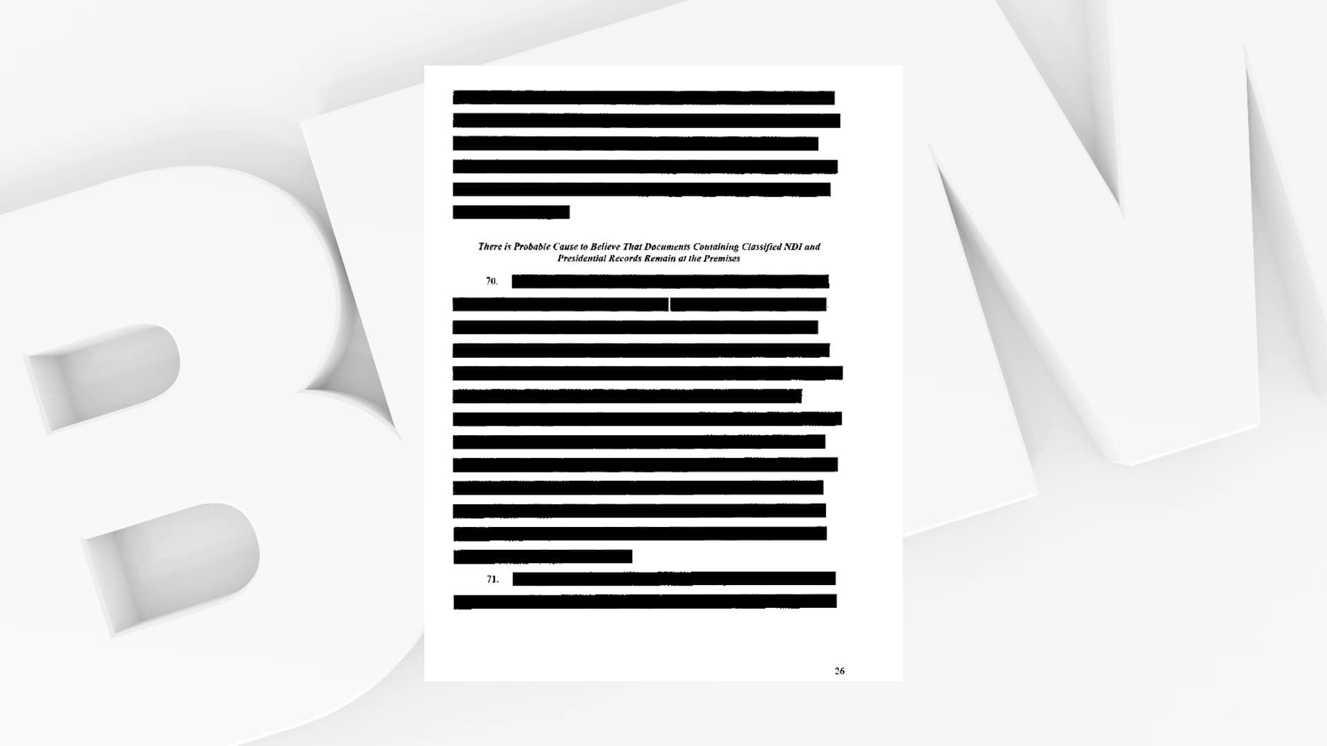 Un document justifiant la perquisition chez Donald Trump largement caviardé par la justice