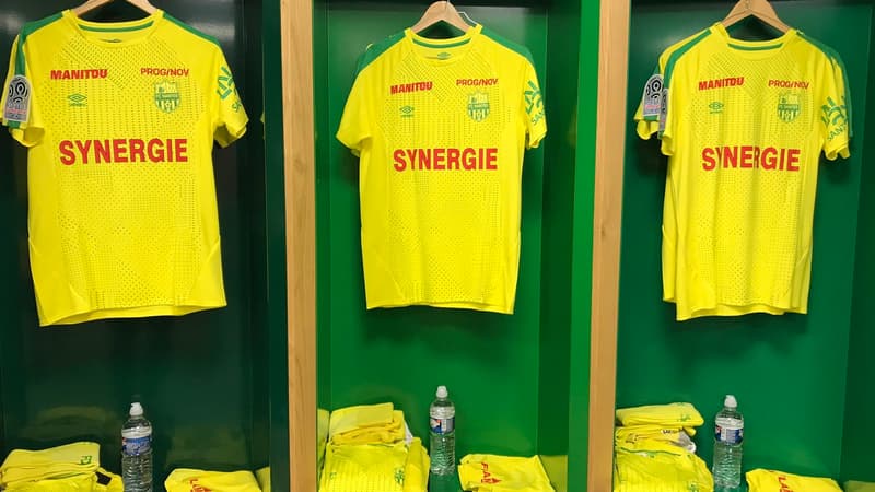 Les maillots d'entraînement de Nantes