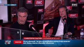 L'entraîneur du LOSC Christophe Galtier affirme être en contact avec Nice, Lyon et Naples 