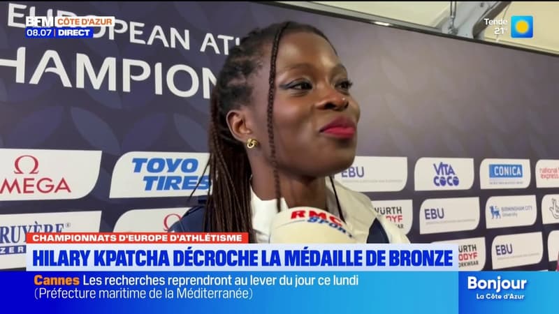 Championnats d'Europe d'athlétisme : la Niçoise Hilary Kpatcha s'offre le bronze en longueur