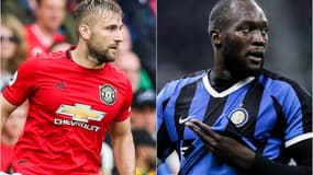 Luke Shaw et Romelu Lukaku