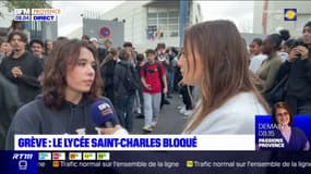 Grève du 13 octobre: le lycée Saint-Charles bloqué ce vendredi matin