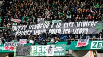Des supporters de Saint-Etienne en Ligue 1