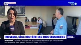 Bouches-du-Rhône: les gendarmes sensibilisent les élèves d'un collège de Saint-Andiol à la sécurité routière