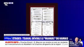Tsahal, l'armée israélienne, dévoile "le manuel" du Hamas et leur mode opératoire sur la prise d'otages