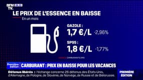Les prix des carburants en baisse avant le principal chassé-croisé de l'été