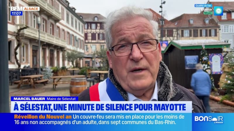 Sélestat: une minute de silence pour Mayotte