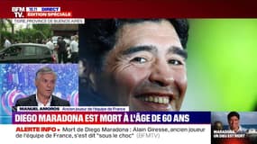 Manuel Amoros à propos de Diego Maradona: "C'était un joueur exceptionnel, [d'un niveau] qu'on n'aura peut-être plus aujourd'hui"