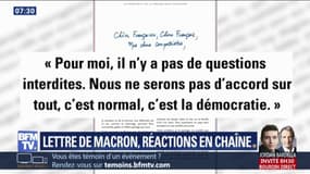 Les différentes réactions à la lettre d'Emmanuel Macron