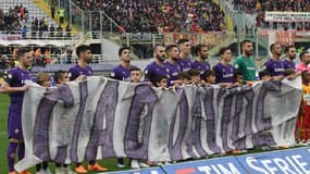 L'hommage des joueurs de la Fiorentina à leur ancien capitaine Davide Astori