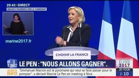 "La fébrilité s’empare de M. Macron", lance Le Pen