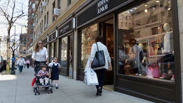 Sur Madison Avenue, dans l'Upper East Side, à Manhattan.