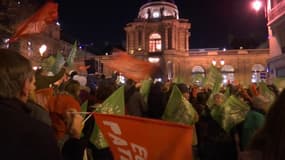 Entre 150 et 200 opposants à la PMA pour toutes manifestent devant le Sénat