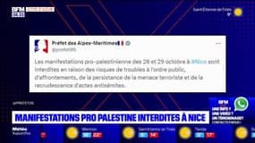 Nice: la manifestation pro-palestinienne interdite ce week-end