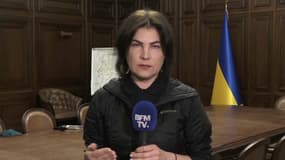 La procureure générale d'Ukraine Iryna Venediktova ce lundi 4 avril sur BFMTV