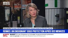Rennes: "L'école de la République est mixte, égalitaire et ne doit recevoir aucune pression", souligne Anne Genetet, ancienne ministre de l'Éducation nationale