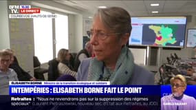 Tempête Fabien: l'électricité rétablie dans "plus de la moitié des foyers touchés", annonce Elisabeth Borne