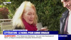 "Je suis très heureuse et fière": Annie Ernaux réagit après avoir remporté le prix Nobel de littérature