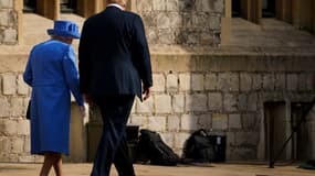 La reine Elizabeth II et Donald Trump lors de leur rencontre le 13 juillet 2018