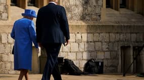 La reine Elizabeth II et Donald Trump lors de leur rencontre le 13 juillet 2018