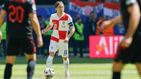 Luka Modric lors de Croatie-Albanie le 19 juin 2024