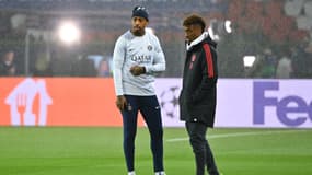 Presnel Kimpembe et Kingsley Coman, anciens équipiers au centre de formation du PSG, ont échangé avant PSG-Bayern (0-1), le 14 février 2023