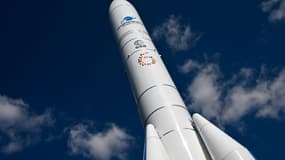 Le lanceur Ariane 6 est exposé lors du 73e Congrès international d'astronautique à Paris, le 18 septembre 2022