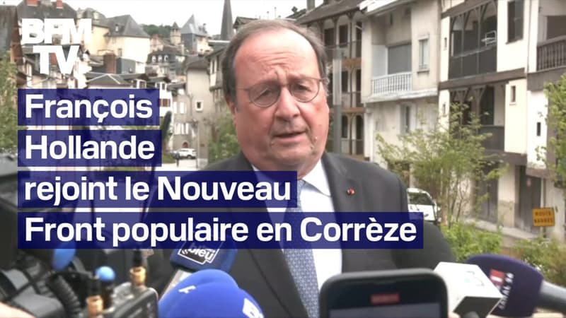 Élections législatives: François Hollande annonce sa candidature en Corrèze, sous la bannière du Nouveau Front populaire
