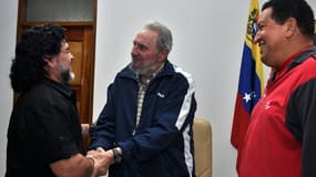 Maradona, Castro et Chavez en 2011