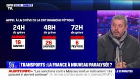 Patrice Clos (FO Transports) souhaite un "grève renouvelable" à partir du 19 janvier