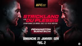 Bande-annonce UFC 297 : Strickland face à Du Plessis (dimanche 21 janvier dès 2h)