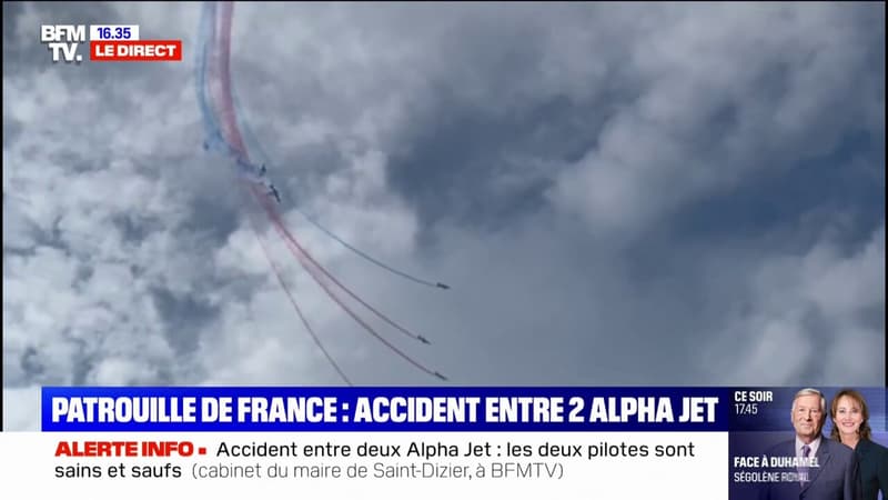 Patrouille de France: les images de l'accident impliquant les deux Alpha Jet