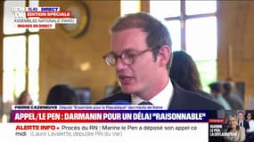 Marine Le Pen inéligible: "Le seul débat que nous devrions avoir, c'est sur sa démission", assure Pierre Cazeneuve (député Ensemble pour la République)