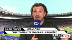 Double Contact - Michael Youn : "J’ai été interdit de stade pour un fumigène"
