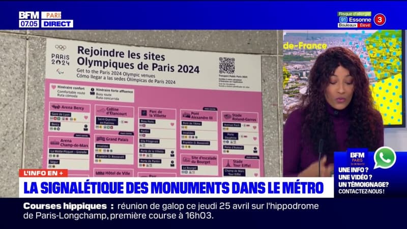 Ile-de-France: la signalétique olympique dévoilée dans le métro