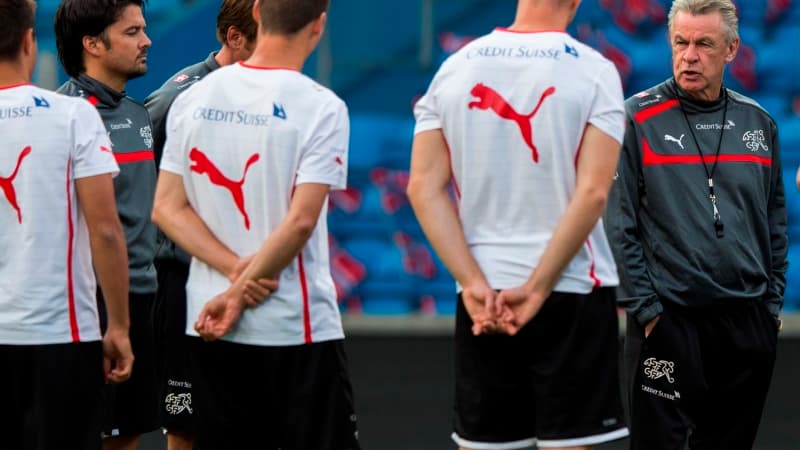 Ottmar Hitzfeld et ses joueurs