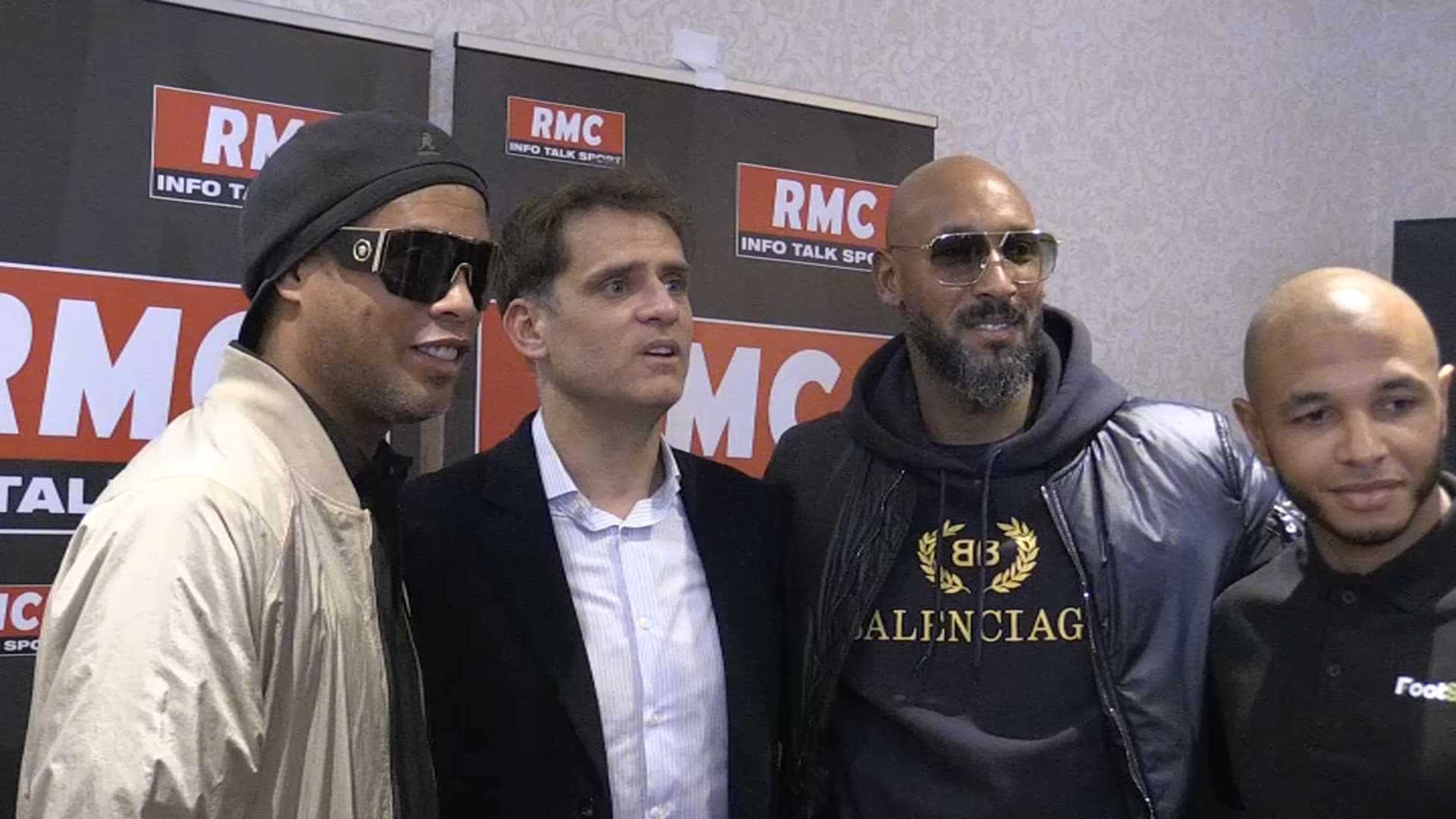 Les anciens du PSG, Ronaldinho, Jérôme Rothen et Nicolas Anelka dans Rothen s'enflamme, le jeudi 31 mars 2022
