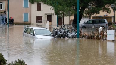 Inondations au Muy, dans le Var, le 24 novembre 2019