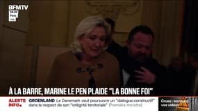 Procès des assistants parlementaires du FN: à la barre, Marine Le Pen plaide "la bonne foi"