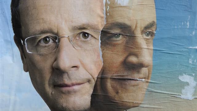 Nicolas Sarkozy et François Hollande sont au coude à coude et Marine Le Pen prend une option sur la troisième place au détriment de Jean-Luc Mélenchon selon les sondages de vendredi, dernier jour de la campagne officielle avant le premier tour de l'électi