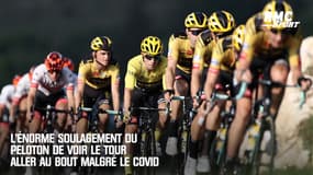 "Vital pour le cyclisme", "satisfaction collective" : le peloton soulagé de voir le Tour de France aller au bout