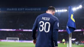 Lionel Messi, de dos, lors de PSG-Lyon (0-1), le 3 avril 2023