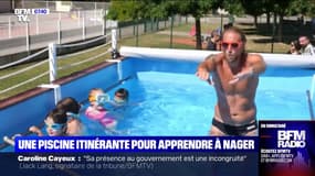 En Alsace, une piscine itinérante permet aux enfants d'apprendre à nager