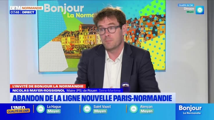Abandon de la ligne nouvelle Paris-Normandie, le maire de Rouen rappelle l'intérêt du projet 